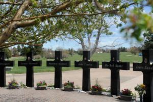 Memorial for the victims of the 1999 massacre at Columbine High School