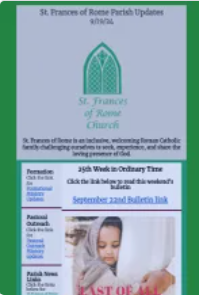 Parish Weekly Newsletter - 9/19/24