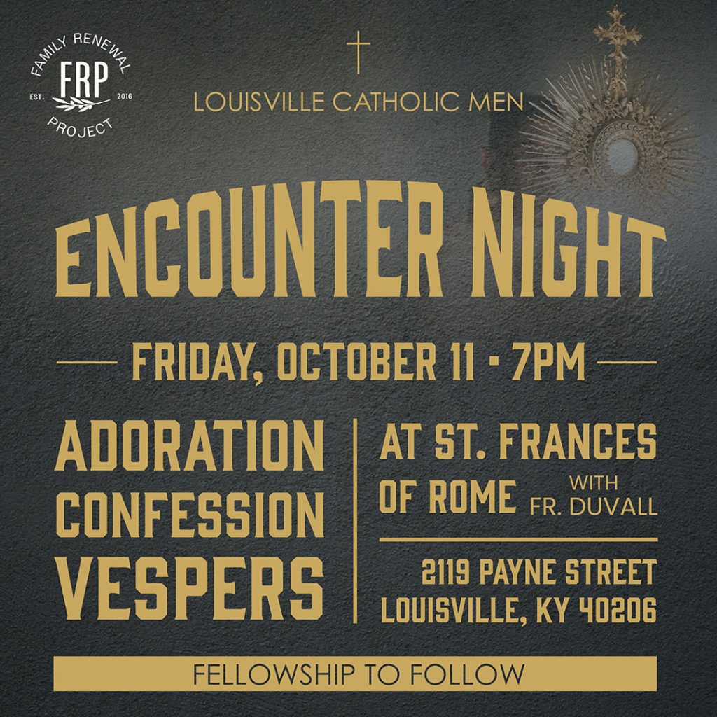 Join Us Friday, October 11th for a Men's Group Encounter with the Lord