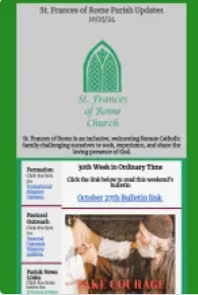 Weekly Parish Newsletter -10/25/24